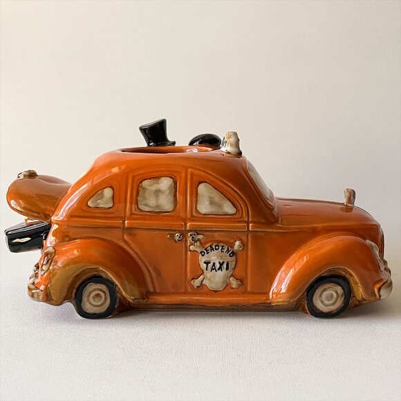 Creepy Cute Halloween Candle Holder Yankee Candle Boney Bunch Dead End Taxi 2014 - Picture 3 of 11